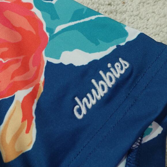 NWT Chubbies Mens The Weekend Polo Shirt Short Sleeve Floral Beach Blue Size XXL - Picture 3 of 9